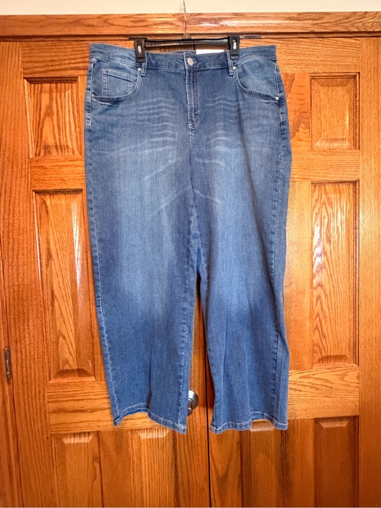 Liz Claiborne Denim - Liz Claiborne Wide Leg High Rise Plus Jean